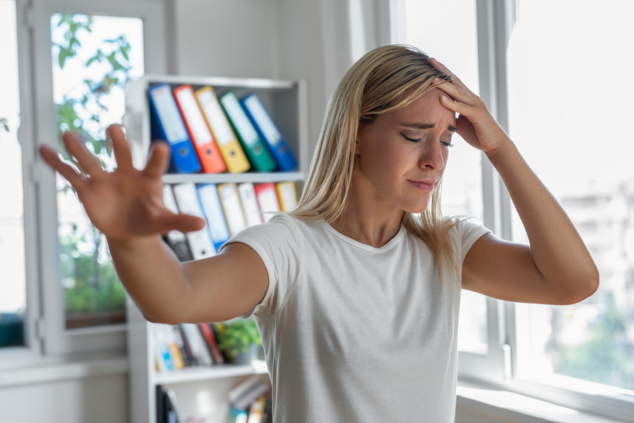 Young woman with brain injury support